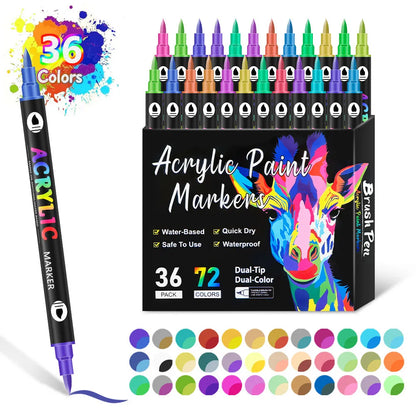 Dual Tip Acrylic Paint Pen Marke