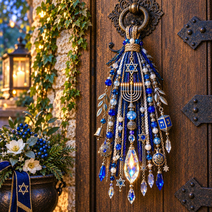 🕎 Festival of Lights Door Blessing – Hanukkah Home Keepsake