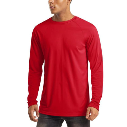 🏕️50K+ Sold⚡Men’s UPF 50+ Long Sleeve Performance Shirt – Quick Dry, Lightweight & Breathable