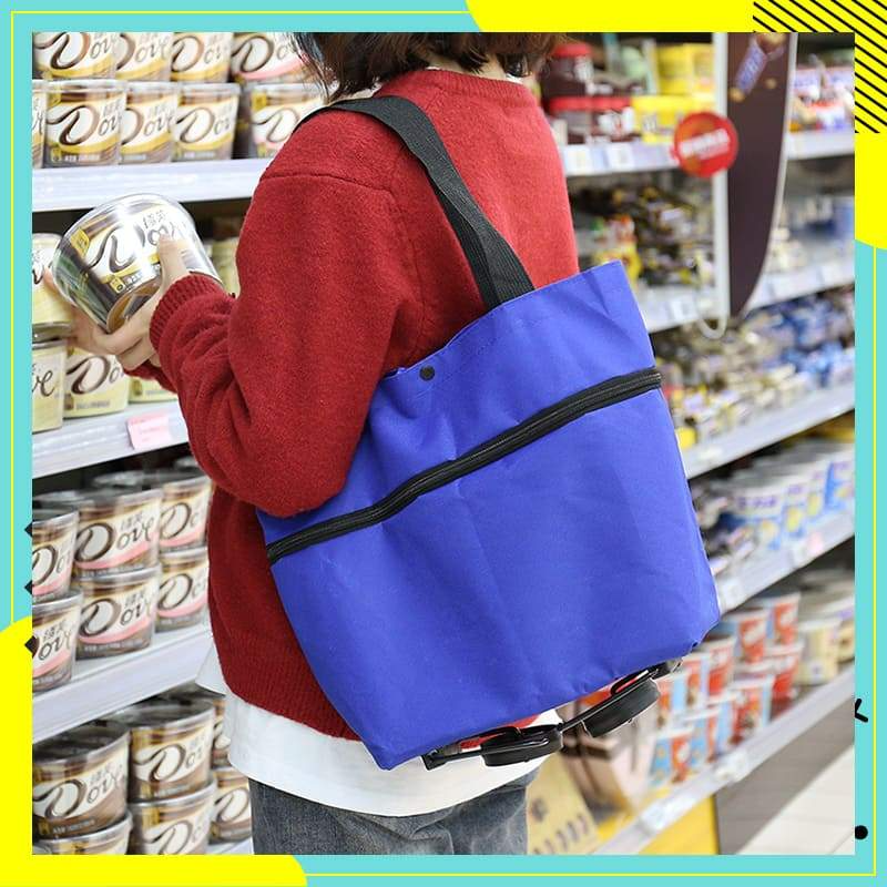 ⏰2-in-1 Foldable Shopping Cart