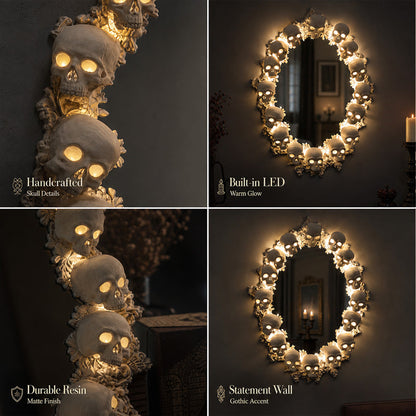 ✨DIY Light-Up Skull Mirror™💀
