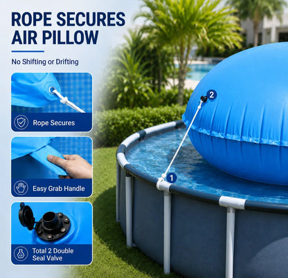 ❄️ Heavy-Duty Winter Pool Air Pillow - 0.6mm Thick Ice Pressure Buffer 🏊