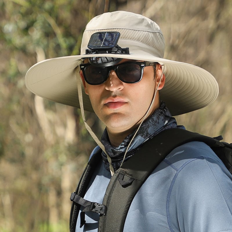 🔥Summer Hot Sale 49% OFF⚡2026 New Ultralight Solar Fan Sun Hat🎁Lighter Than a Baseball!⚾