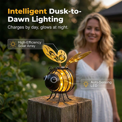 🌙🍃🪴 LIMITED-TIME 50% OFF! Hanging Solar Bee Light – Warm Amber Glow, Flicker-Free, Perfect for Garden Parties, Camping, or Kids’ Rooms – Spread Joy Day and Night 🌞🌜