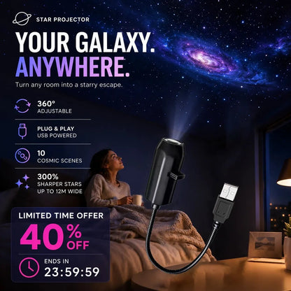✨ Plug-and-play HD Star Sky Projector
