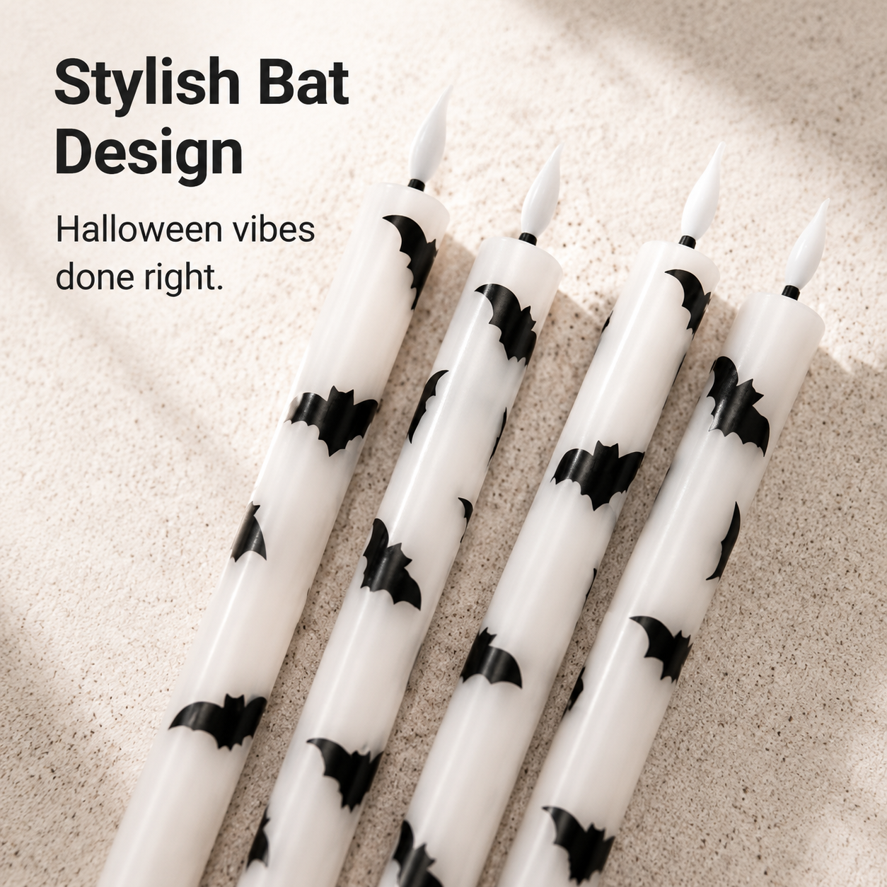 Halloween Flameless Taper Candles