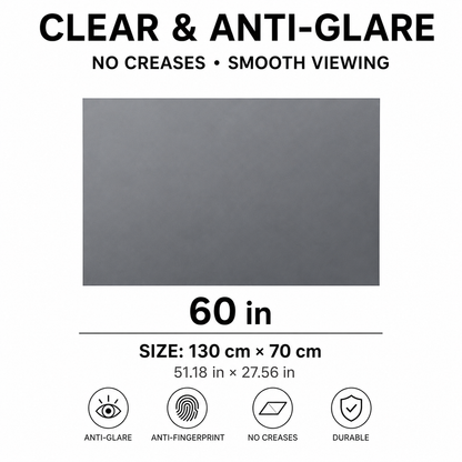 🚀 100" 4K Projector Screen | Anti-Light Foldable Home Theater Cinema Display 🎬