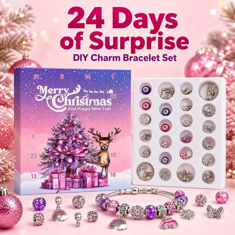 24 day Christmas DIY charm bracelet advent calendar