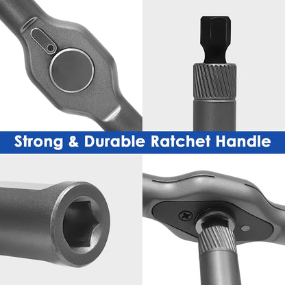 Magnetic Ratchet Screwdriver Set