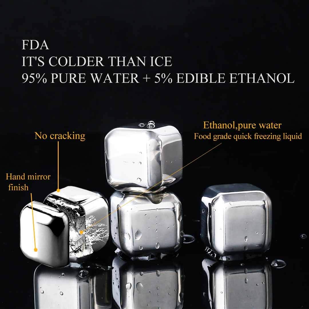 Stainless Steel Quick-Freeze Metal Ice Blocks