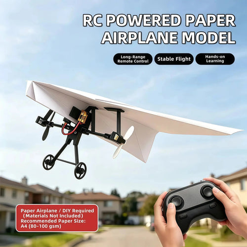 🔥 55% OFF LAST DAY 🔥 DIY RC Paper Airplane Kit - Smart Gyro-Stabilized Flying Toy ✈️
