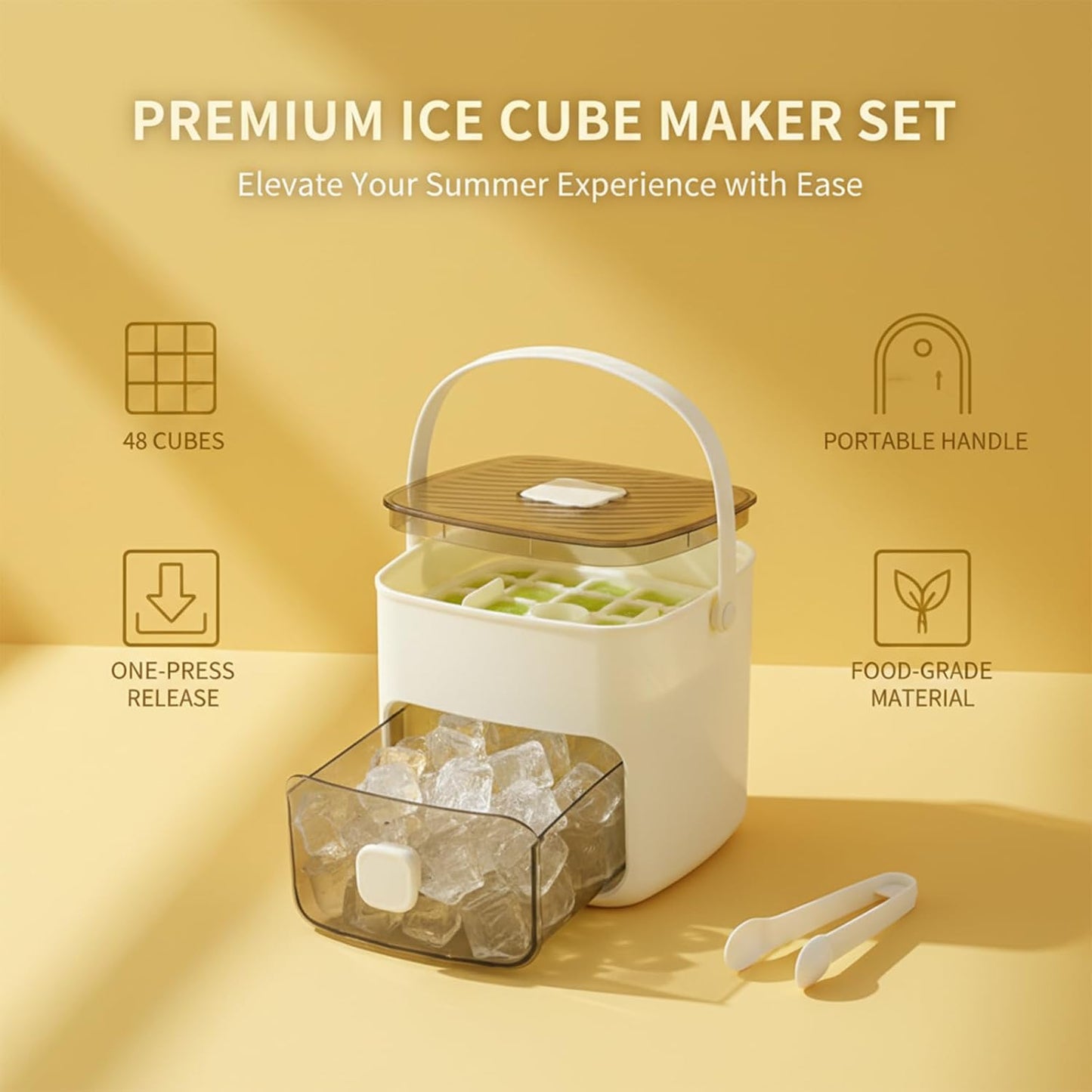 🍹Handled Press-Type Ice Cube Tray (Double-Layer)