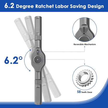 Magnetic Ratchet Screwdriver Set