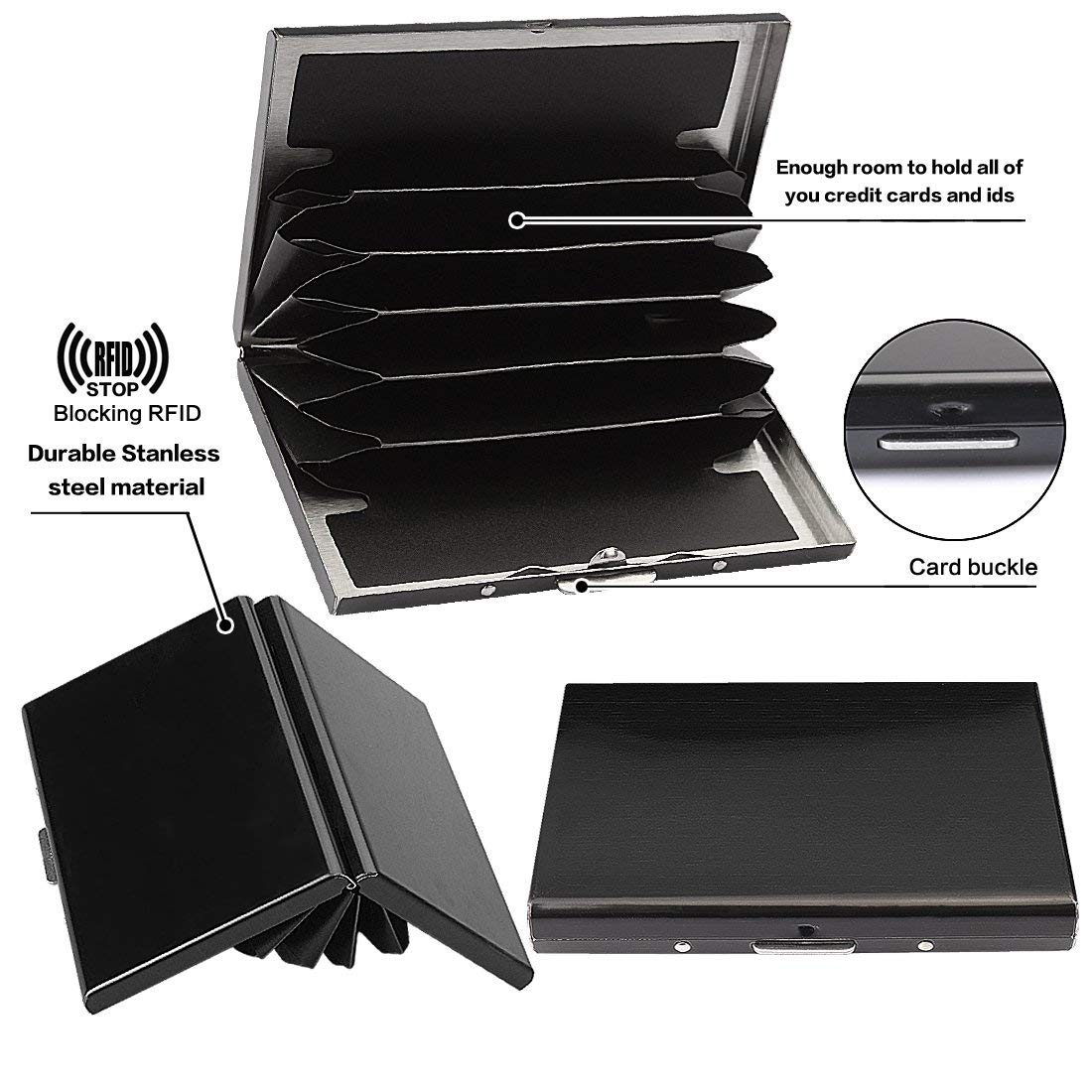 🔥 50% OFF TODAY 💳 RFID Blocking Metal Card Holder