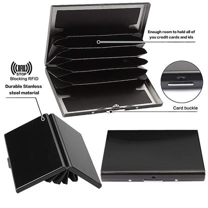 🔥 50% OFF TODAY 💳 RFID Blocking Metal Card Holder
