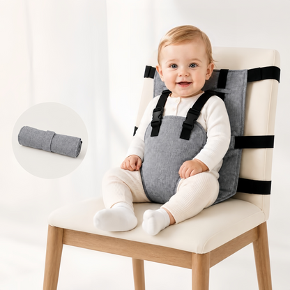 👶 Portable Travel High Chair Harness – Compact Booster Seat 🍽️