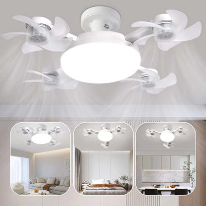 🔥50% OFF TODAY💡 2-in-1 Ceiling Fan Light 🔧No Wiring • No Tools • Just Screw It In
