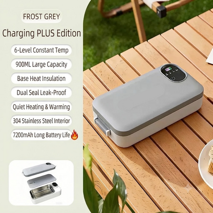 🔥 Portable Electric Lunch Box | Rechargeable Self-Heating Food Warmer