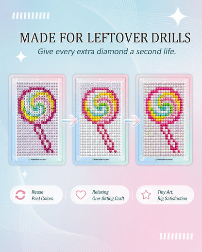 💎 Freestyle Mini Diamond Art Cards – 30PCS Cute Pixel DIY Craft Collection ✨