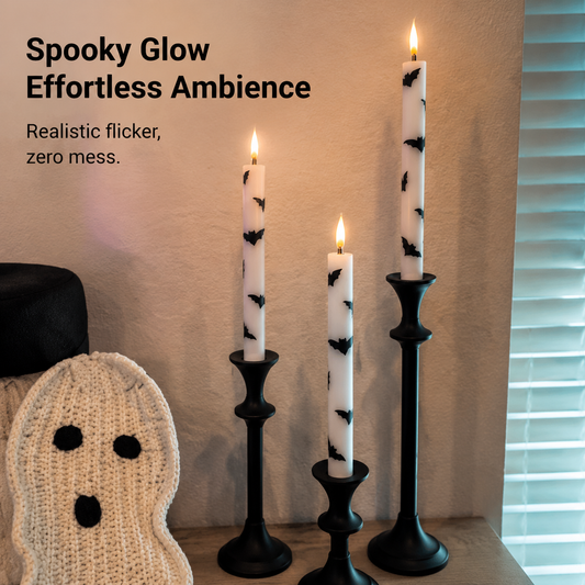 Halloween Flameless Taper Candles