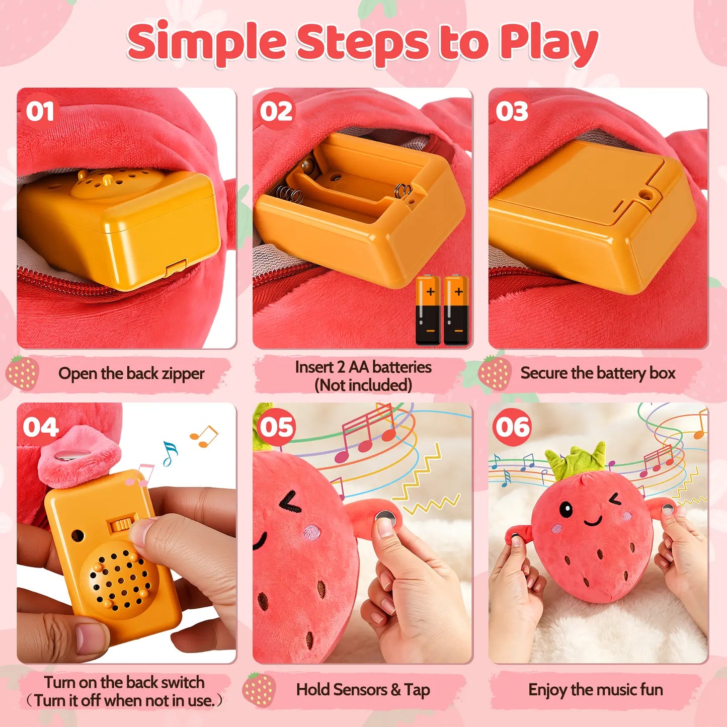 Interactive Music Plush Toy Set – Banana