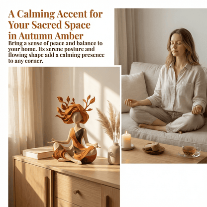🌿 Serene Goddess of Nature Sculpture – Earth Peace Statue 🧘