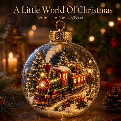 🔥 LIMITED-TIME 50% OFF 🔥 🎄 3D Miniature Christmas Globe Hanging Ornaments – 8 Collectible Scenes ✨