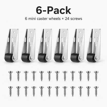 🔥 50K+ Sold! Mini Caster Wheels – Fix Sagging Doors & Move Furniture Easily ✨
