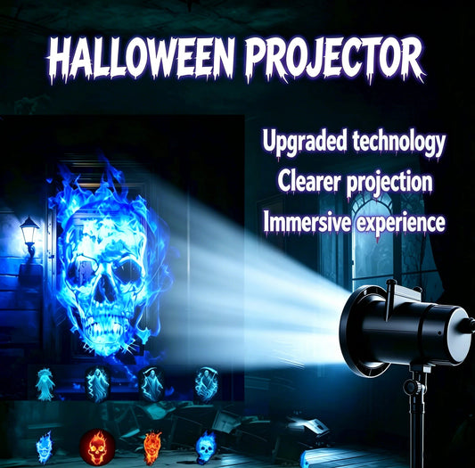 👻 Halloween Outdoor Projection Light – 10 Spooky Patterns For Instant Party Decor 🎃