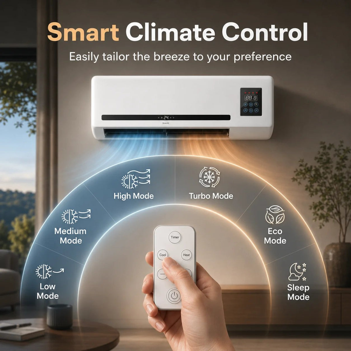 🔥 50% OFF – 2-in-1 Wall-Mounted Heater & Air Cooler