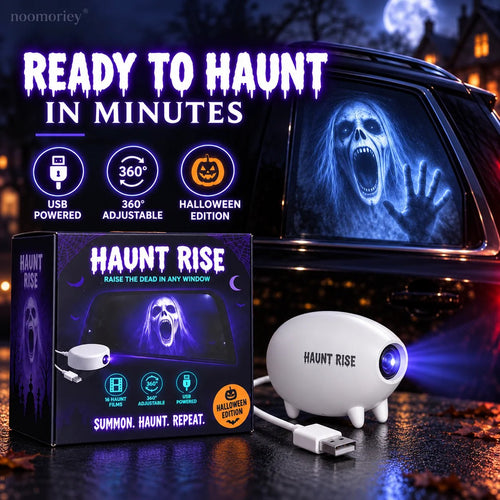 🎃 👻 Haunt Rise Halloween Window Projector-360° Adjustable Stand for Home Decor 🎃
