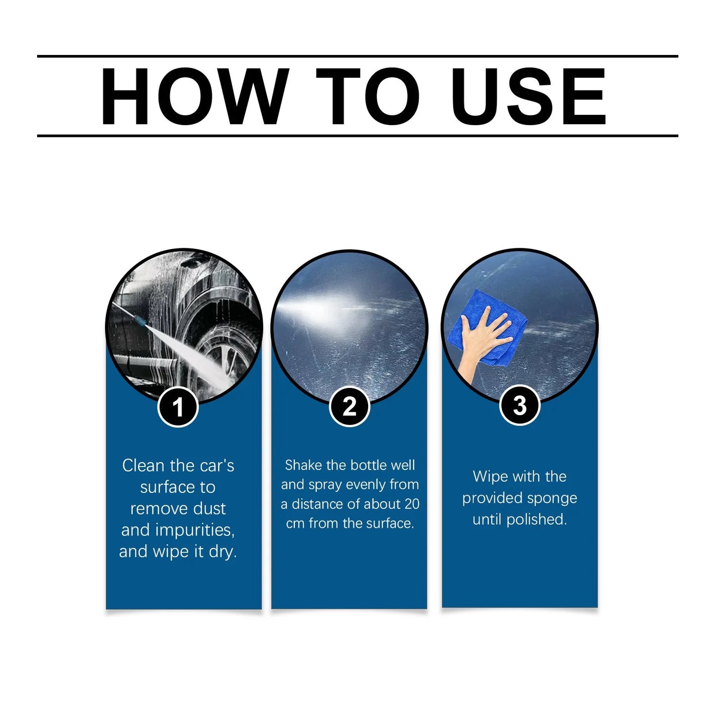 Automotive Nano Coating Repair Agent - With Dust and Water Repellent Properties