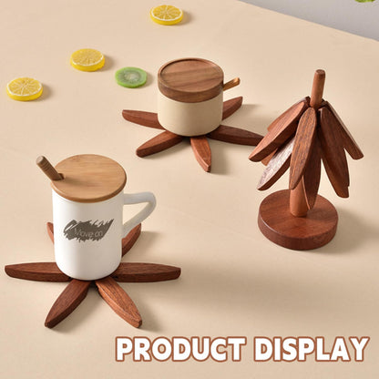 🌳 5-In-1 Foldable Bamboo Christmas Tree Trivet Set ♨️