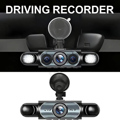 🚗 4-Channel 360° Dash Camera – Front, Rear, Side & Cabin Recording 🛡️