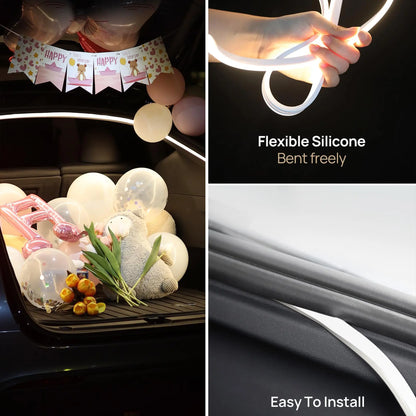 168 Inch Waterproof Car Trunk LED Light Strip with Motion Sensor