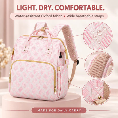 🎒 Diaper Bag Backpack with Changing Mat & Insulated Pockets 🍼