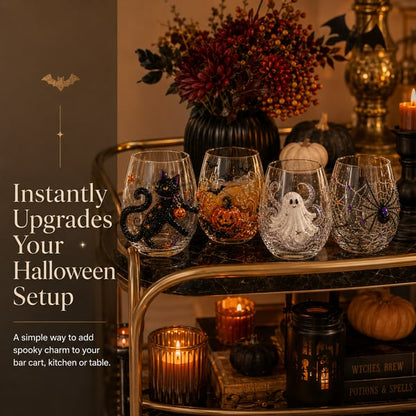 🎃 3D Halloween Glassware Set – Spooky Sips & Party Vibes