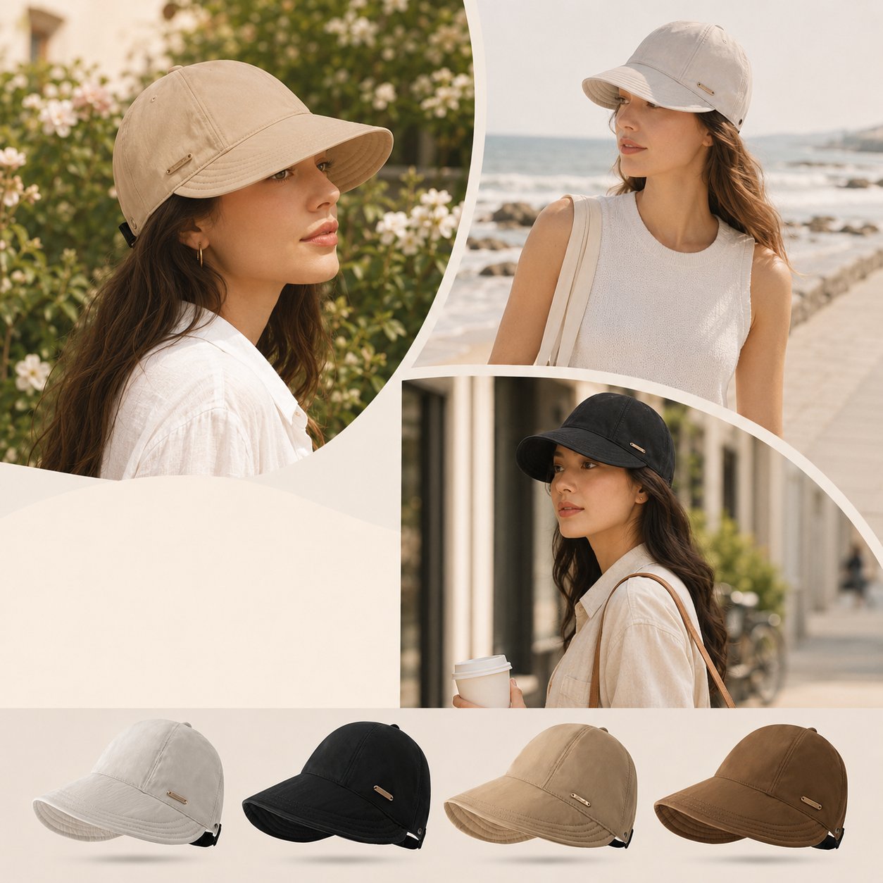 ☀️Last Day 50% OFF✨Stay Shaded & Comfortable on Sunny Days - Ponytail-Friendly Wide Brim Sun Hat🧢