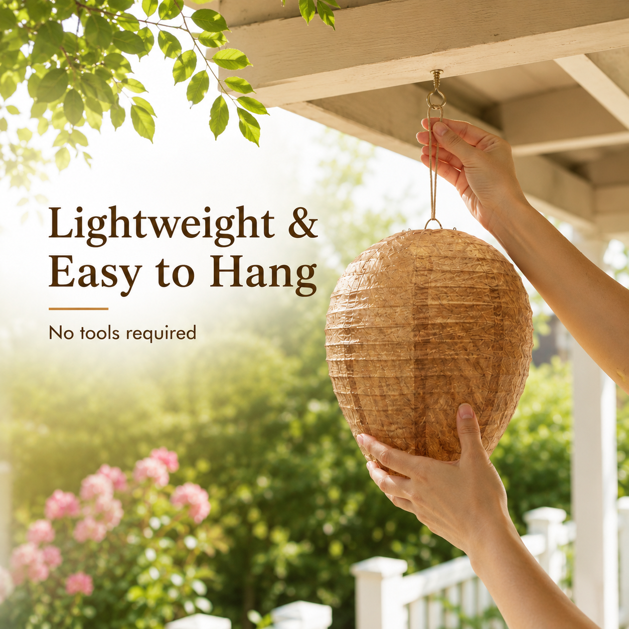 Wasp Nest Decoy 🐝 Natural Outdoor Repellent