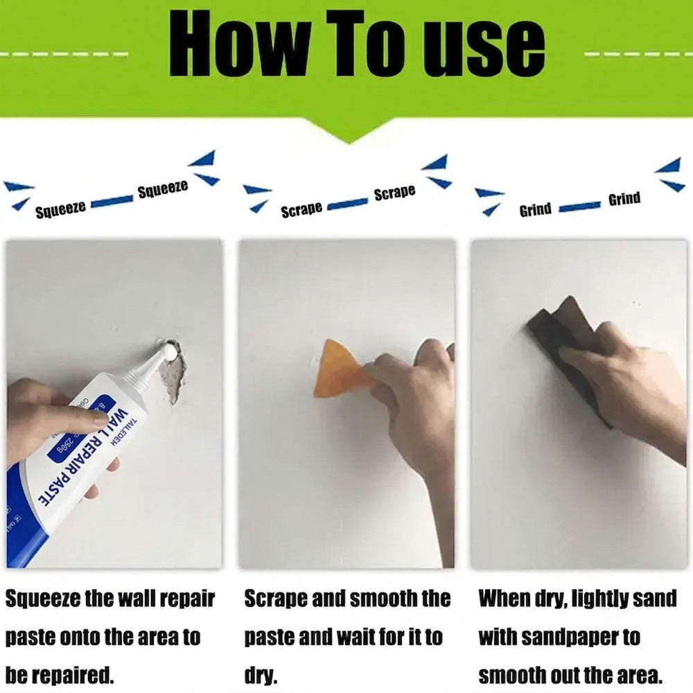 🛠️50% OFF TODAY🏠 Self-Adhesive Drywall Repair Kit ⚡Fix Holes in Minutes