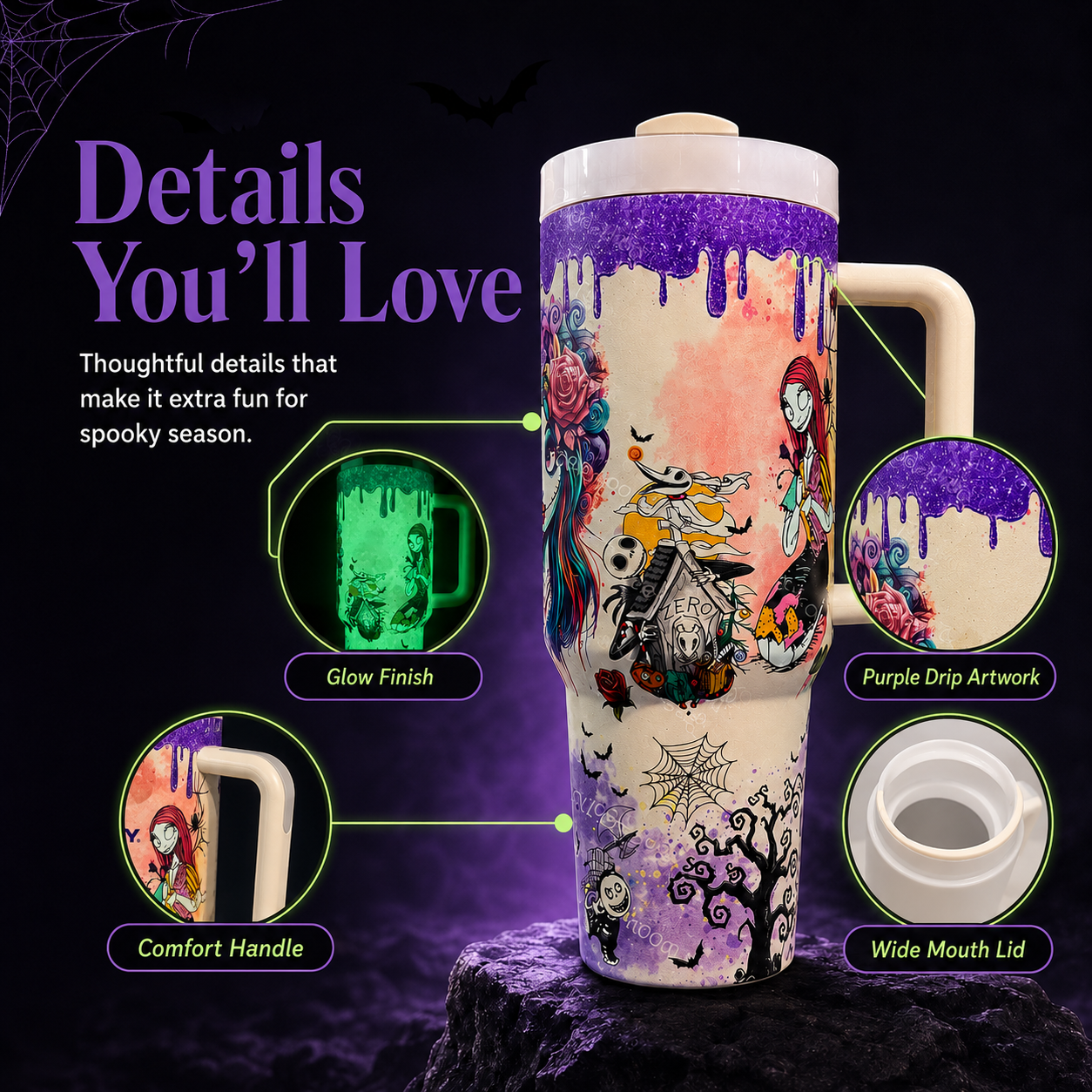 🔥 55% OFF TODAY💀 Halloween Skeleton Tumbler