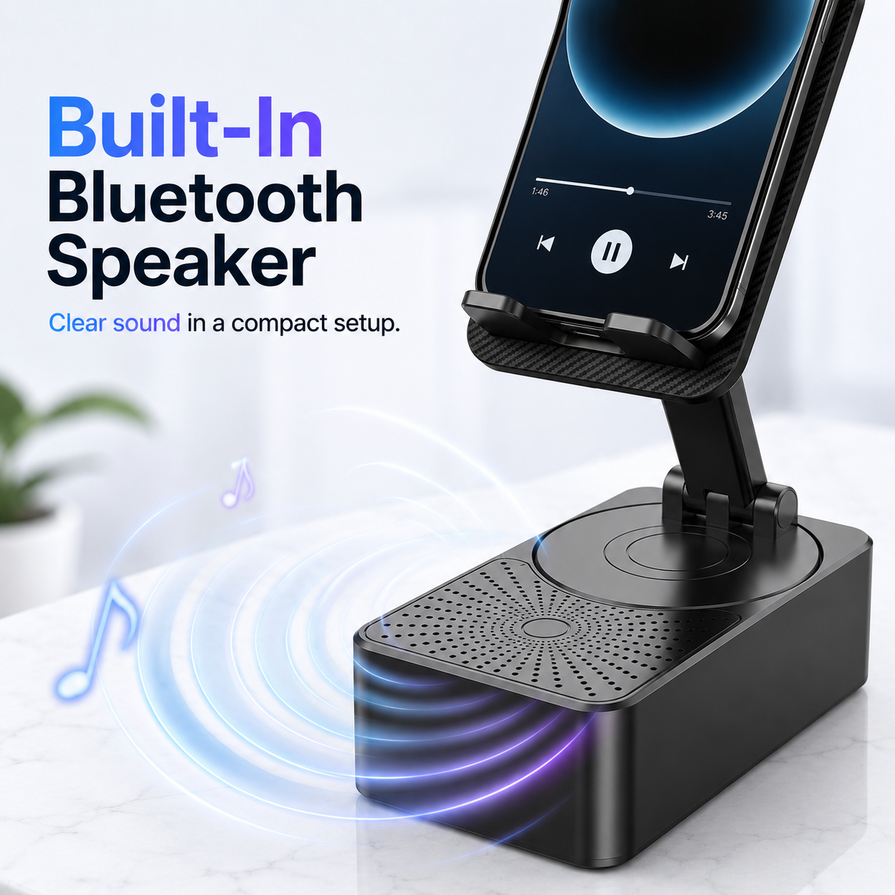 📱 5-in-1 Phone Speaker Stand
