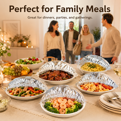 🔥 Reusable Thermal Dish Covers – Keep Food Warm & Fresh Longer