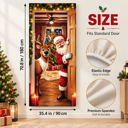 🎄 Magical Christmas Front Door Cover Decoration | Instant Festive Holiday Entrance Banner 🎅