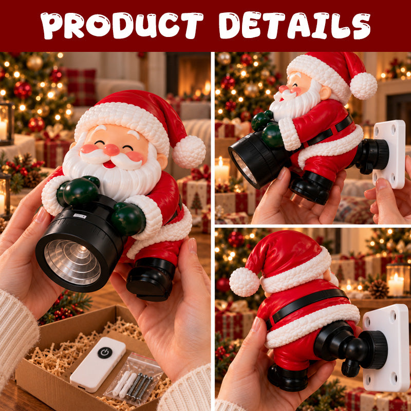 🎅 Santa Christmas Welcome Projector – Festive Holiday Doorway Light with Remote Control ✨
