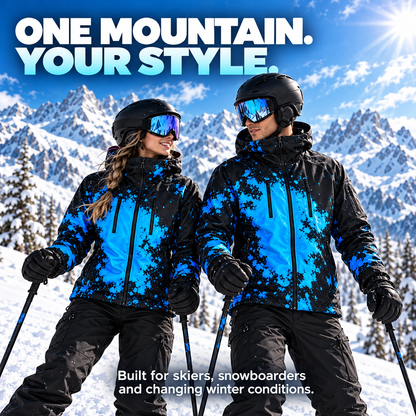 ❄️ Thermochromic Color-Changing Winter Jacket – Temperature-Reactive Ski & Snowboard Coat