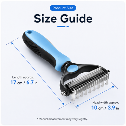 🔥 2-in-1 Pet Undercoat Rake - Say Goodbye to Mats! 🐕