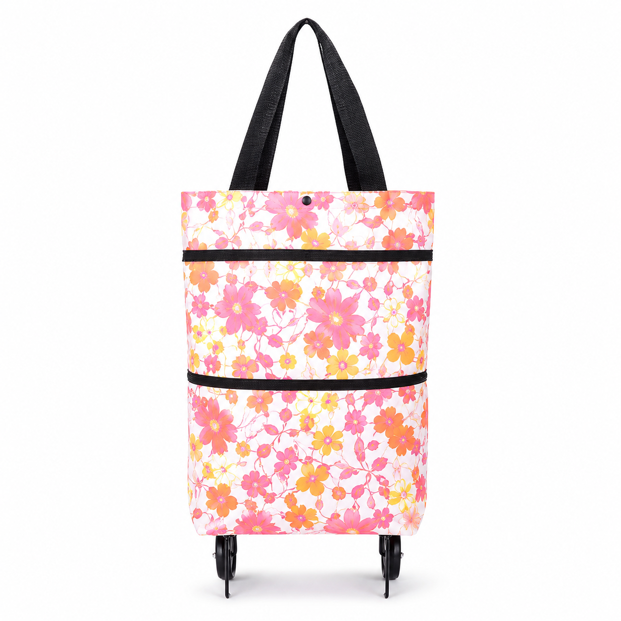🛒 Foldable 2-in-1 Shopping Cart Bag with Wheels 🛍️