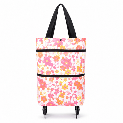 🛒 Foldable 2-in-1 Shopping Cart Bag with Wheels 🛍️
