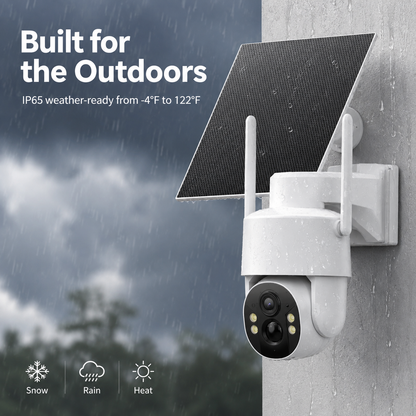 📡 4G LTE Solar Outdoor Security Camera (No WiFi Required) ☀️